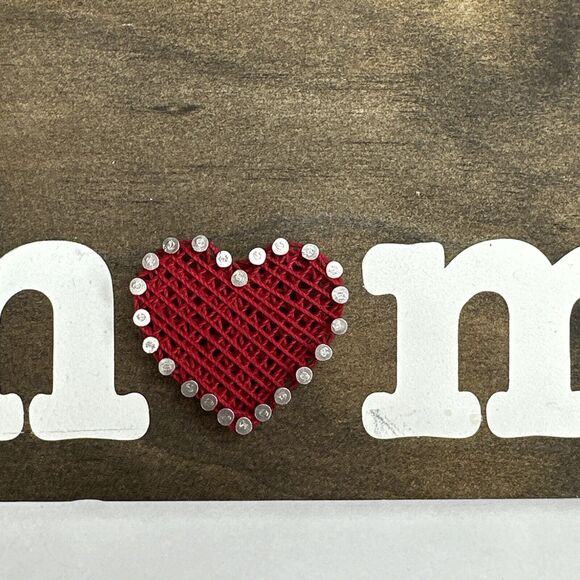 Nest Thermostat Wall Plate Home String Art Hand Made Wood & String Art Heart - Picture 4 of 7